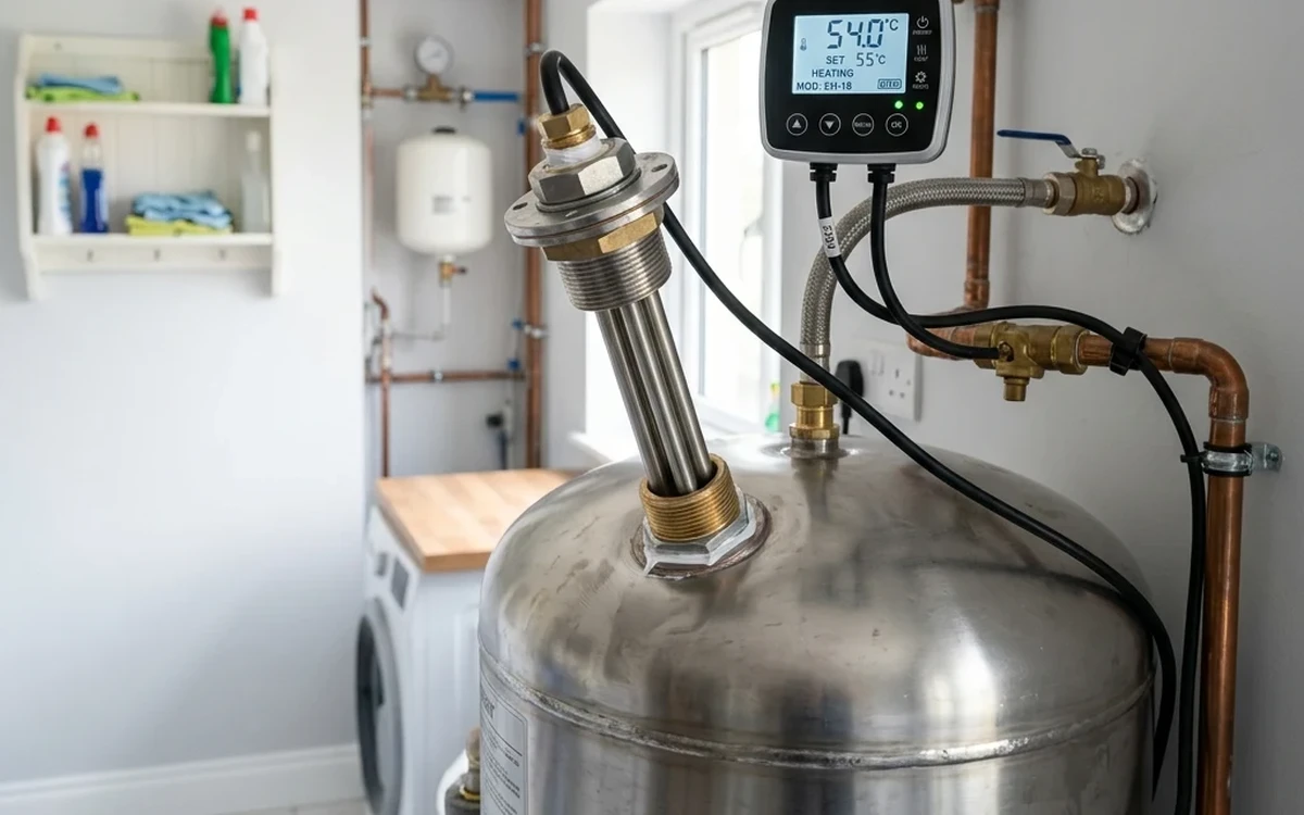 Heizstab für die PV-Anlage: Warmwasser mit Solarstrom statt Gas bereiten