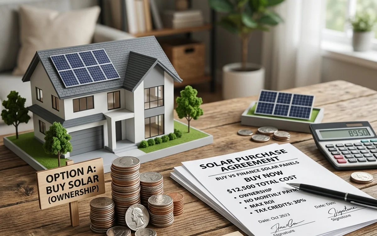 PV-Anlage bar kaufen oder finanzieren? Der genaue Vergleich mit Zinsen