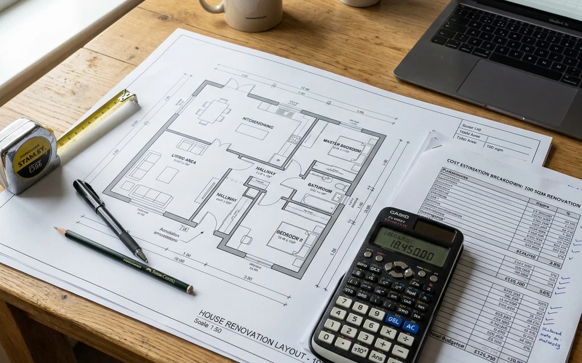 Komplettsanierung 100 m² Haus: Detaillierte Kostenaufstellung 2026
